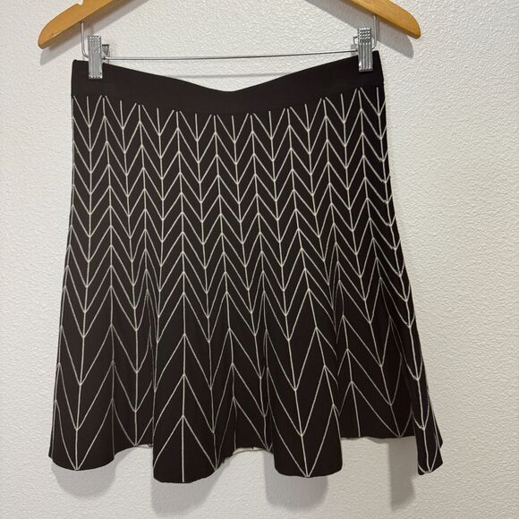 Studio M Women's Y2K 2000 Elastic Waist Black and White Reversible Skirt  Small - Picture 5 of 16